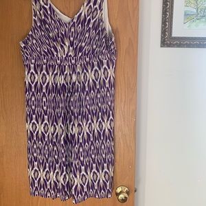 Loft ikat flattering sleeveless sundress